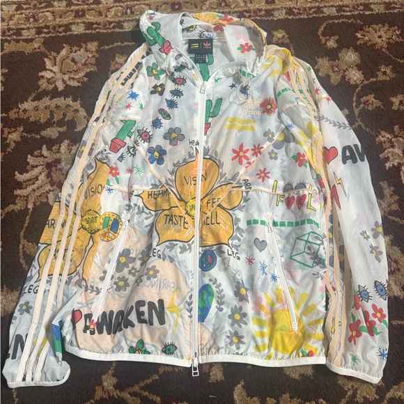 Pharrell Williams x Adidas Graphic Windbreaker Jacket